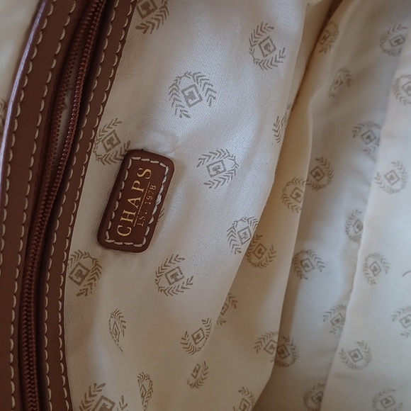 Chaps Rafia & Faux Leather Shoulder Bag - Picture 14 of 16